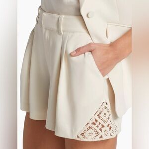 NWT Cinq à Sept Corinna Crochet Lace Shorts